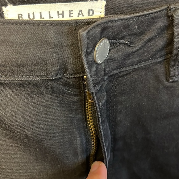 Bullhead Denim Co Womens Jeans 27 Black Midrise skinniest Cotton blend Stretch - Picture 4 of 9